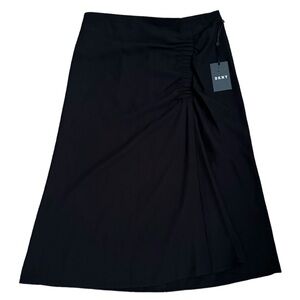 DKNY Ruched Midi Skirt Classy Minimalistic Old Money Style